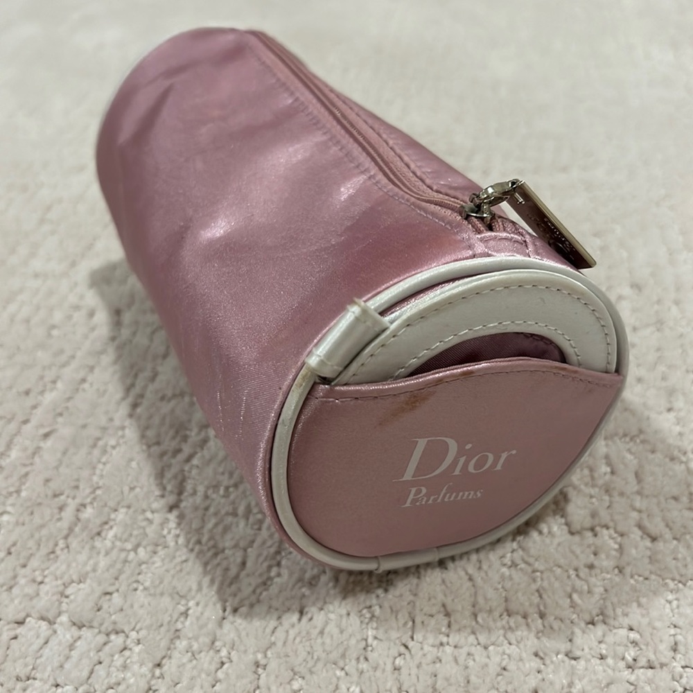 Dior Light Pink Round Cosmetic Case